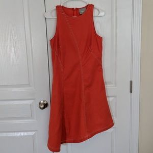 Anthropologie Asymmetrica Bileu Dress - Orange - 4